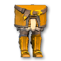 The in-game Golden Heavy Armor - Lower lower armor image