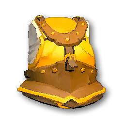 The in-game Golden Heavy Armor - Upper upper armor image
