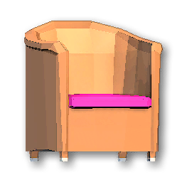 The in-game Armchair - Pink furniture image