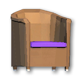 The in-game Armchair - Purple furniture image