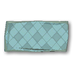 The in-game Checkered Rug - Blue furniture image