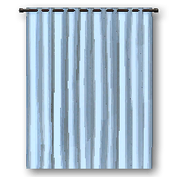 The in-game Curtain - Blue furniture image