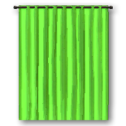 The in-game Curtain - Green furniture image