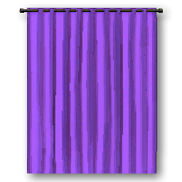 The in-game Curtain - Purple furniture image