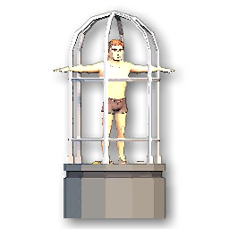 The in-game Dancing Cage Male furniture image