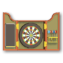 The in-game Dartboard furniture image