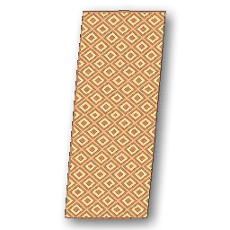 The in-game Diamond Rug - Yellow furniture image