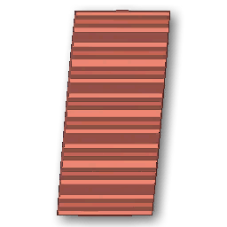 The in-game Lines Rug - Red furniture image
