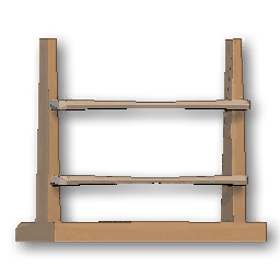 The in-game Medium Weapon Rack furniture image