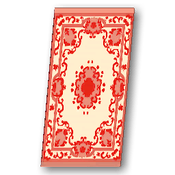 The in-game Ornate Rug - Red furniture image