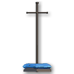 The in-game Premium Armor Rack - Blue furniture image