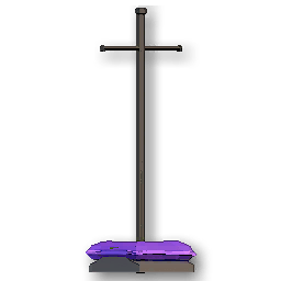 The in-game Premium Armor Rack - Purple furniture image
