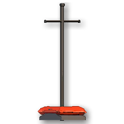 The in-game Premium Armor Rack - Red furniture image