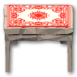 The in-game Premium Small Stone Table furniture image