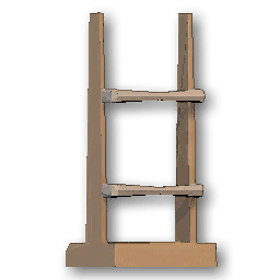 The in-game Single Weapon Rack furniture image