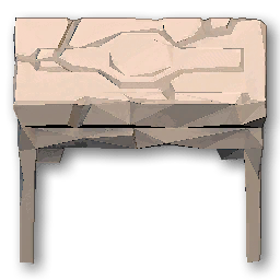 The in-game Small Stone Table furniture image