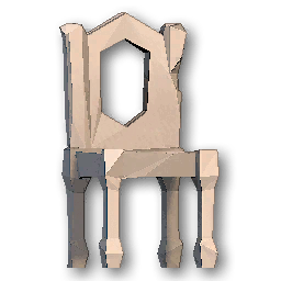 The in-game Stone Chair furniture image
