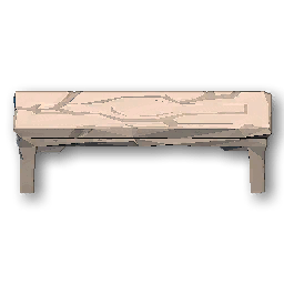 The in-game Stone Table furniture image
