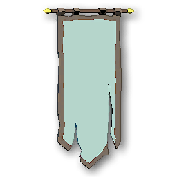 The in-game Wall Banner Long - Blue furniture image