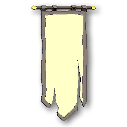 The in-game Wall Banner Long - Grey furniture image
