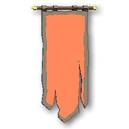 The in-game Wall Banner Long - Red furniture image