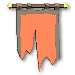 The in-game Wall Banner Short - Red furniture image