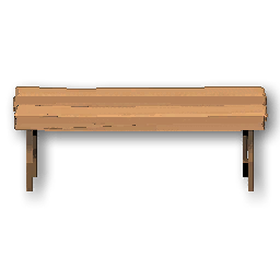 The in-game Wooden Table furniture image