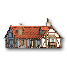 The in-game Blue-White Emporium shop model image