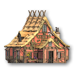 The in-game Flowery Trading Post shop model image