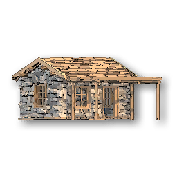 The in-game Roadside Cabin shop model image