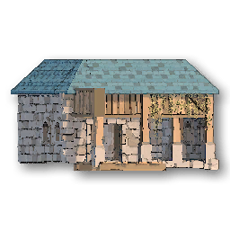 The in-game Stone Emporium shop model image