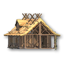 The in-game Wooden Hut shop model image